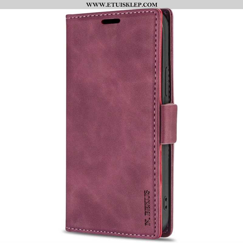 Etui Folio do iPhone 15 Plus N.bekus Efekt Skóry